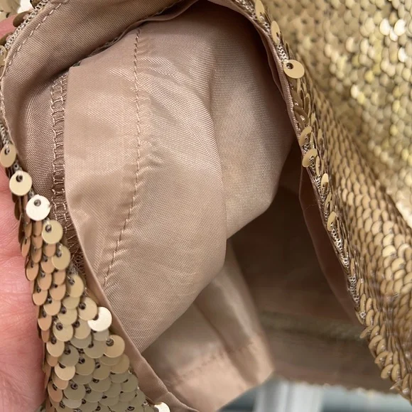 Gold sequin mini R+J Romeo and Juliet Couture Mini for Target - Picture 3 of 7